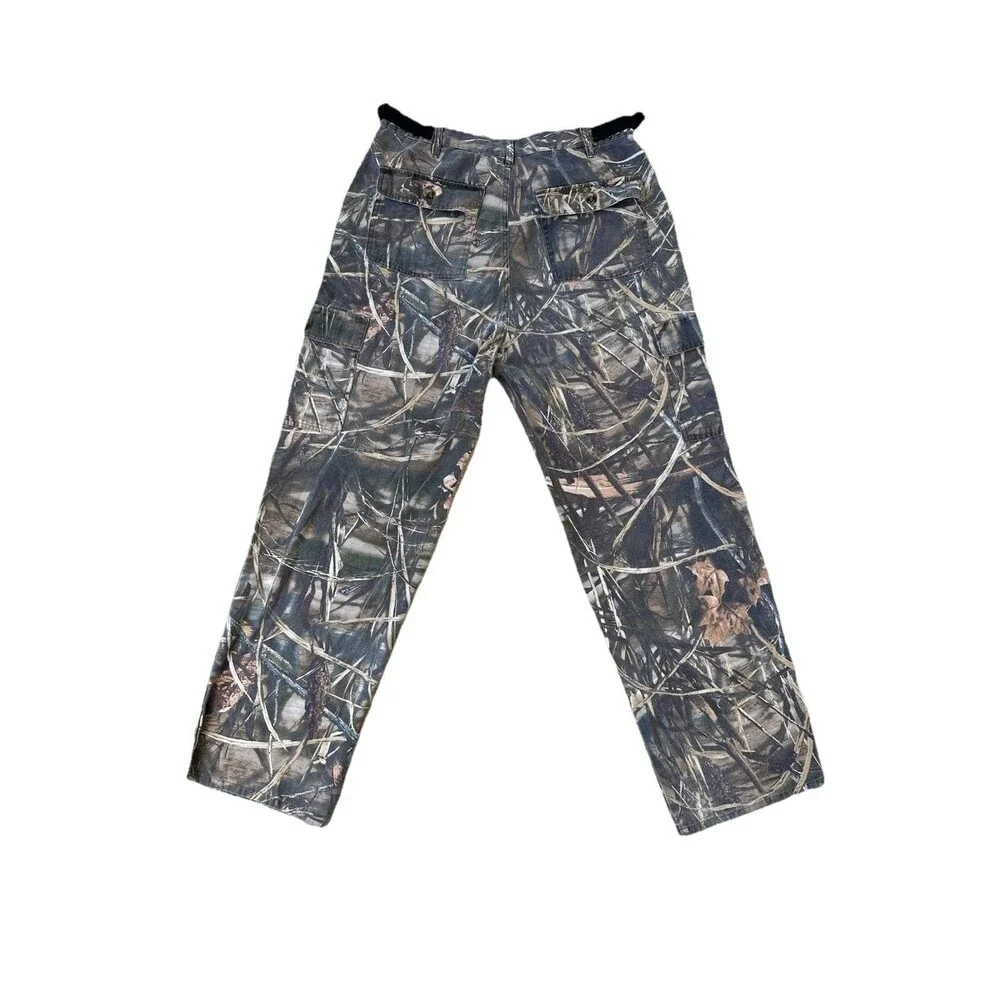 Whitewater Ducks Unlimited Camo Cargo Hunting Pants Mens Lg, Adjustable Realtree